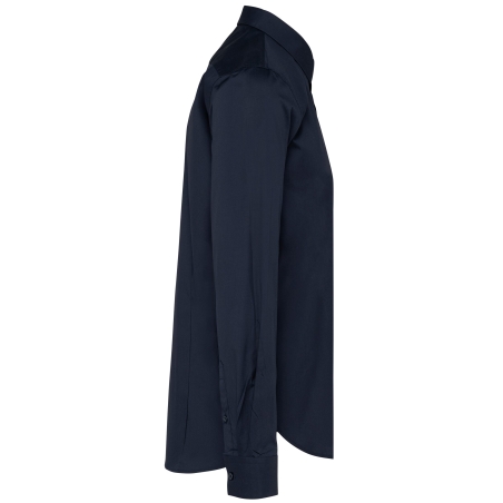 Chemise Popeline Manches Longues Homme Marine – Kariban Premium – vue 3
