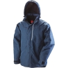 Parka robuste "effet denim" Marine – vue 3
