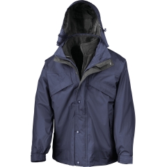 Veste 3 en 1 Imperméable Noir Result – Vêtement de Travail