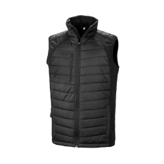 Bodywarmer Softshell Rembourré Recyclé Noir – Result Black Compass