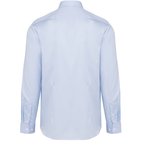 Chemise Popeline Manches Longues Bleu Clair | Kariban Premium – vue 2