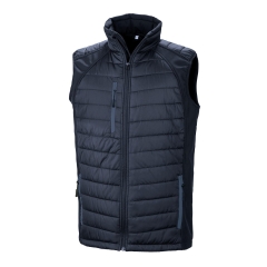 Bodywarmer Softshell Rembourré Recyclé Marine – Result