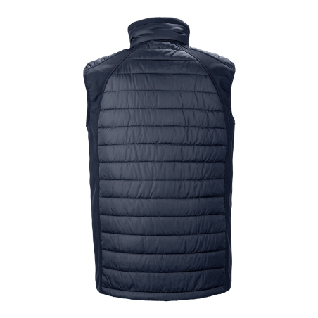 Bodywarmer Softshell Rembourré Recyclé Marine – Result – vue 2