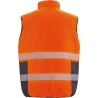 Bodywarmer de sécurité réversible Haute Visibilité Orange / Navy – Result – vue 2