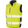 Bodywarmer de sécurité réversible jaune fluo / navy Result