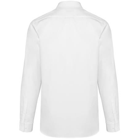 Chemise Popeline Manches Longues Homme Blanc – Kariban Premium (PK504) – vue 2