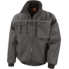 Veste Pilote Sabre Noir Result – Veste de travail hiver homme isolée – vue 2