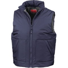 Bodywarmer doublé polaire Marine Result – Gilet sans manches pro