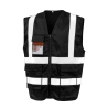 Gilet de sécurité zippé Noir Result – Visibilité améliorée