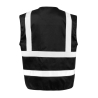 Gilet de sécurité zippé Noir Result – Visibilité améliorée – vue 2