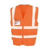 Gilet de sécurité zippé haute visibilité Orange – Result