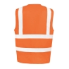 Gilet de sécurité zippé haute visibilité Orange – Result – vue 2