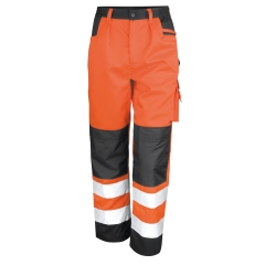 Pantalon cargo haute visibilité Result – Orange Fluo