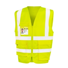 Gilet de sécurité zippé haute visibilité Jaune – Result Workguard