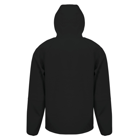 Veste Softshell 3 couches recyclée à capuche Noire – Result – vue 2