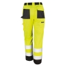 Pantalon cargo haute visibilité jaune fluo Result – Sécurité chantier – vue 2