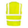 Gilet de sécurité zippé haute visibilité Jaune – Result Workguard – vue 2