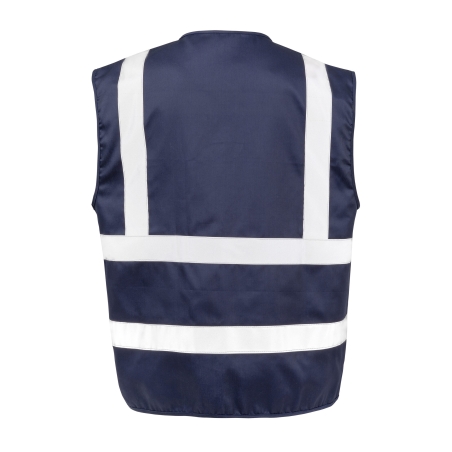 Gilet de sécurité zippé Marine Result – Visibilité améliorée – vue 2