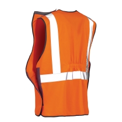 Gilet Haute Visibilité Anti-Enchevêtrement Orange Fluo Result
