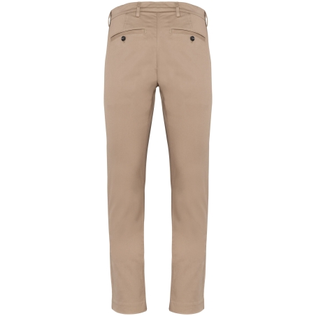 Chino Homme Beige Wet Sand Kariban Premium – Coupe Straight – vue 2