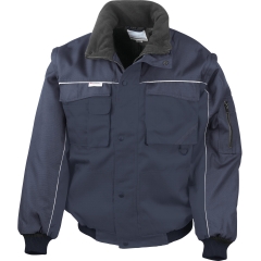 Blouson manches amovibles Heavy Duty Marine – Result Workguard