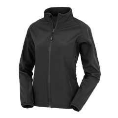 Veste softshell femme recyclée Result – Noir