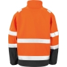 Veste softshell haute visibilité Orange Fluo / Noir Result Safeguard – vue 2