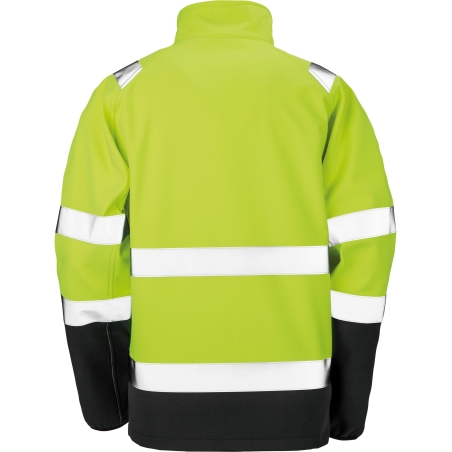 Veste softshell haute visibilité jaune fluo / noir Result – 280 g/m² – vue 2