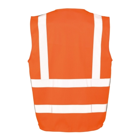 Gilet haute visibilité en maille Orange Result – Classe 2 – vue 2