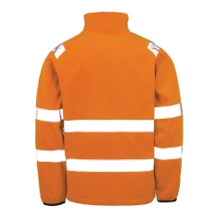 Veste softshell haute visibilité recyclée Orange Fluo Result