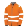 Veste softshell haute visibilité recyclée Orange Fluo Result – vue 2