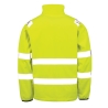 Veste softshell haute visibilité recyclée jaune fluo – Result – vue 2