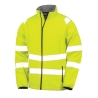 Veste softshell haute visibilité recyclée jaune fluo – Result – vue 3