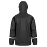 Veste imperméable Prism PU bandes réfléchissantes Noir – Result