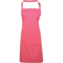 Tablier à bavette Colours Fuchsia avec poche – Premier