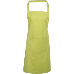 Tablier à bavette Colours vert lime avec poche – Premier