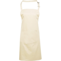 Tablier à bavette beige avec poche Colours – Premier