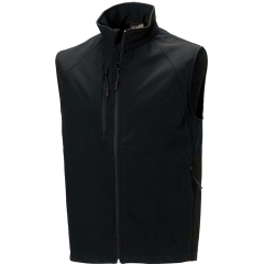 Bodywarmer Softshell Homme Noir Russell – Sans Manches Zippé