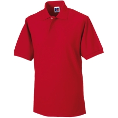 Polo Heavy Duty Russell Rouge – Résistant & Personnalisable