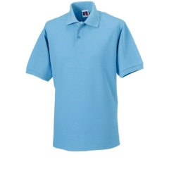 Polo Heavy Duty Russell Ciel – Résistant & Confortable
