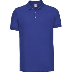Polo Stretch Homme Russell Bleu Azure – Coupe Slim 210 g/m²