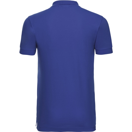 Polo Stretch Homme Russell Bleu Azure – Coupe Slim 210 g/m² – vue 2