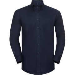 Chemise Oxford manches longues homme Marine – Russell