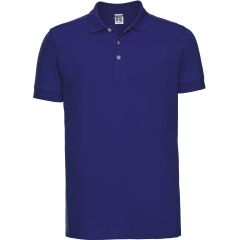 Polo Stretch Homme Bleu Russell – Coupe Slim 210 g/m²