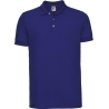 Polo Stretch Homme Bleu Russell – Coupe Slim 210 g/m²