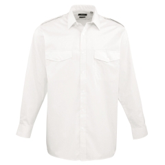 Chemise Homme Manches Longues Pilote Blanc – Premier