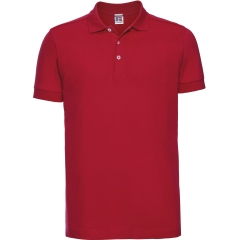 Polo Stretch Homme Rouge Classic Red Russell 210 g/m²