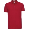 Polo Stretch Homme Rouge Classic Red Russell 210 g/m²