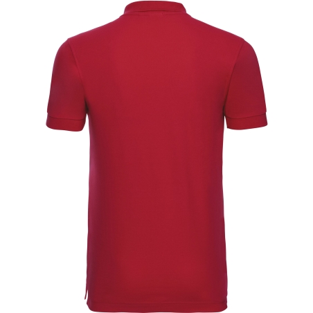 Polo Stretch Homme Rouge Classic Red Russell 210 g/m² – vue 2