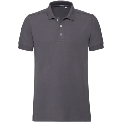 Polo Stretch Homme Russell Gris – Coupe Slim 210 g/m²